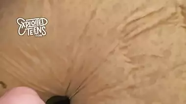 Brunette Teen sucks and fucks in her debut porn video