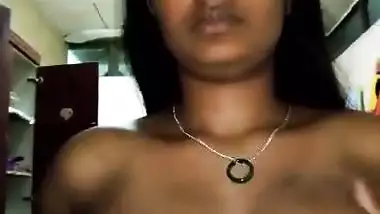 Desi Girl Capturing Selfie in Office Secretly