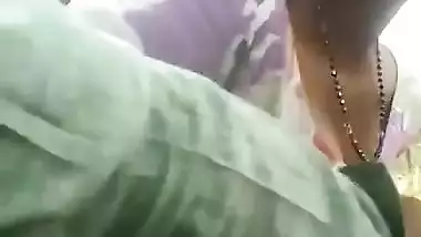 Nipple play with village randi outdoor sex