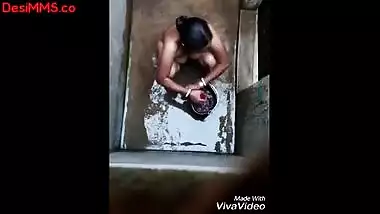 Hot Tits Of Village Bhabhi While Showering