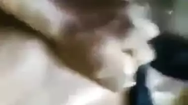 Cute girl fucked by lover in outdoor nude sex